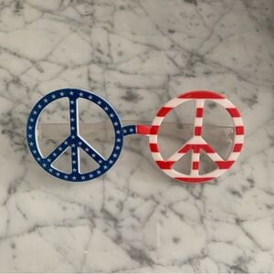 Patriotic Peace Sign Sunglasses